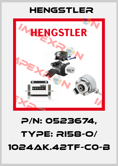 p/n: 0523674, Type: RI58-O/ 1024AK.42TF-C0-B Hengstler