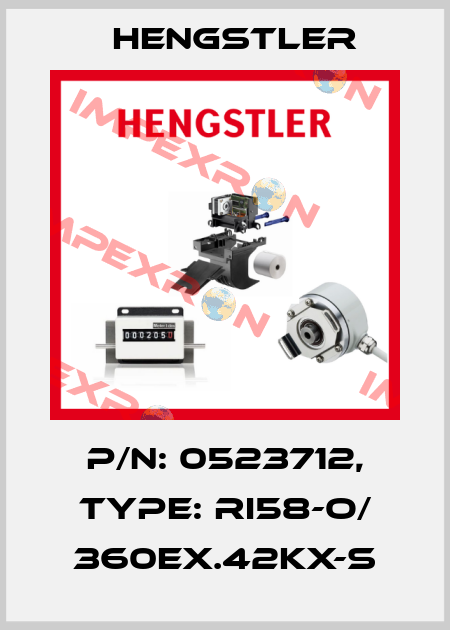 p/n: 0523712, Type: RI58-O/ 360EX.42KX-S Hengstler