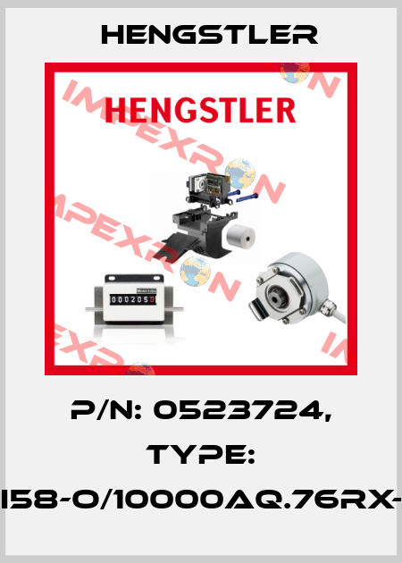 p/n: 0523724, Type: RI58-O/10000AQ.76RX-S Hengstler