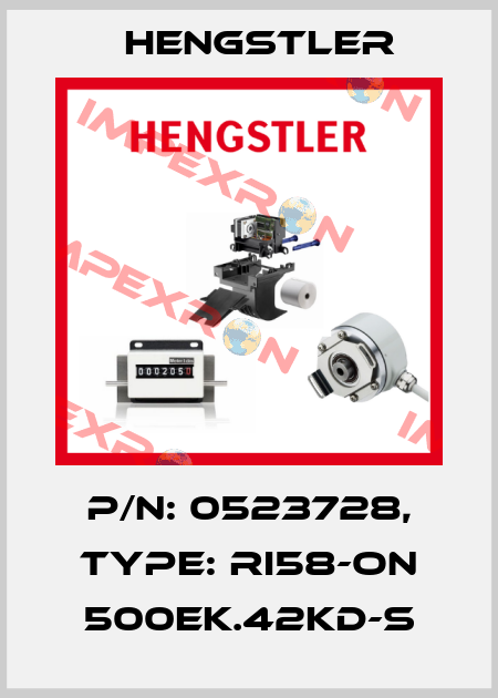 p/n: 0523728, Type: RI58-ON 500EK.42KD-S Hengstler