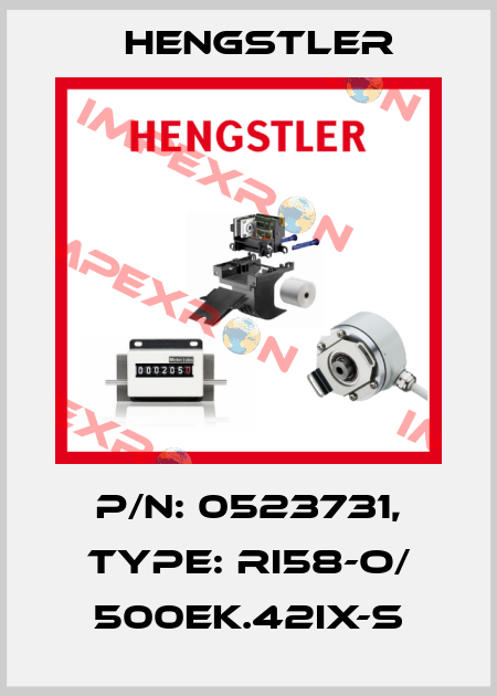 p/n: 0523731, Type: RI58-O/ 500EK.42IX-S Hengstler