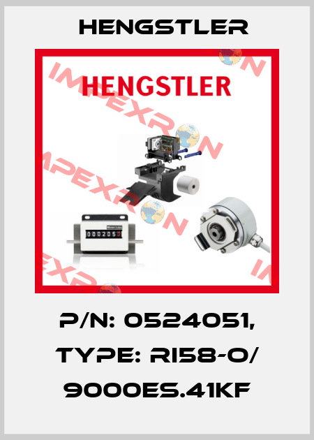 p/n: 0524051, Type: RI58-O/ 9000ES.41KF Hengstler