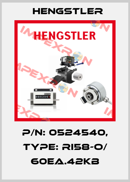 p/n: 0524540, Type: RI58-O/ 60EA.42KB Hengstler