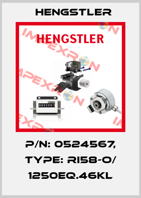 p/n: 0524567, Type: RI58-O/ 1250EQ.46KL Hengstler