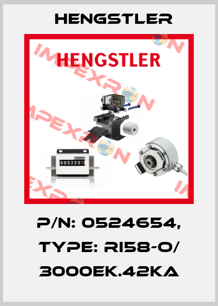 p/n: 0524654, Type: RI58-O/ 3000EK.42KA Hengstler