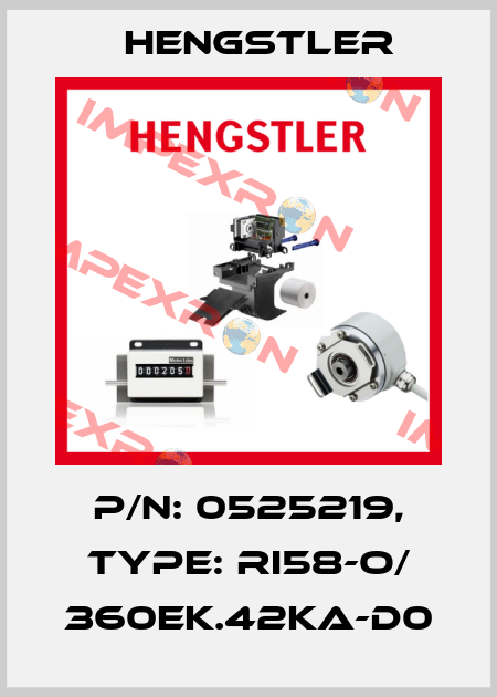 p/n: 0525219, Type: RI58-O/ 360EK.42KA-D0 Hengstler