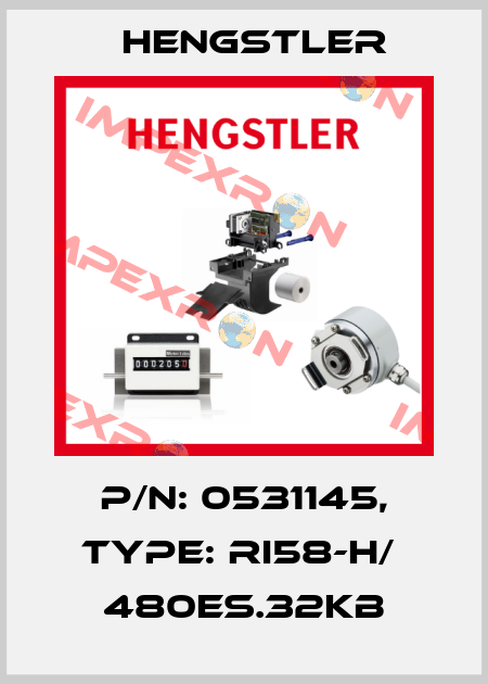 p/n: 0531145, Type: RI58-H/  480ES.32KB Hengstler