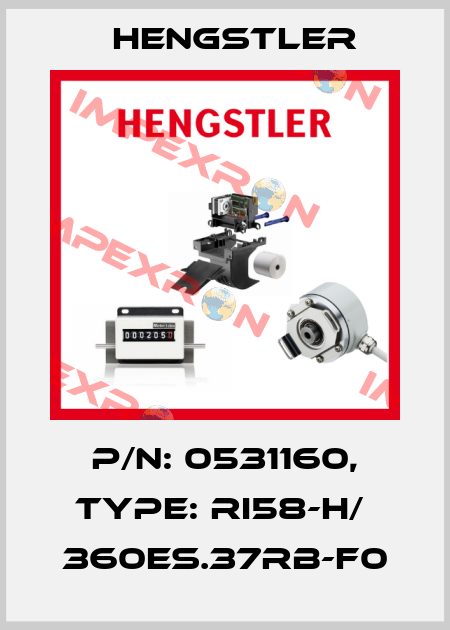 p/n: 0531160, Type: RI58-H/  360ES.37RB-F0 Hengstler