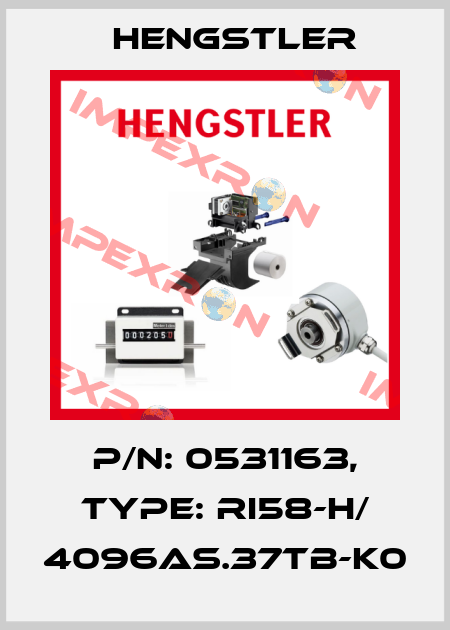 p/n: 0531163, Type: RI58-H/ 4096AS.37TB-K0 Hengstler