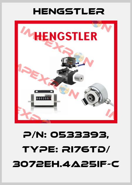 p/n: 0533393, Type: RI76TD/ 3072EH.4A25IF-C Hengstler