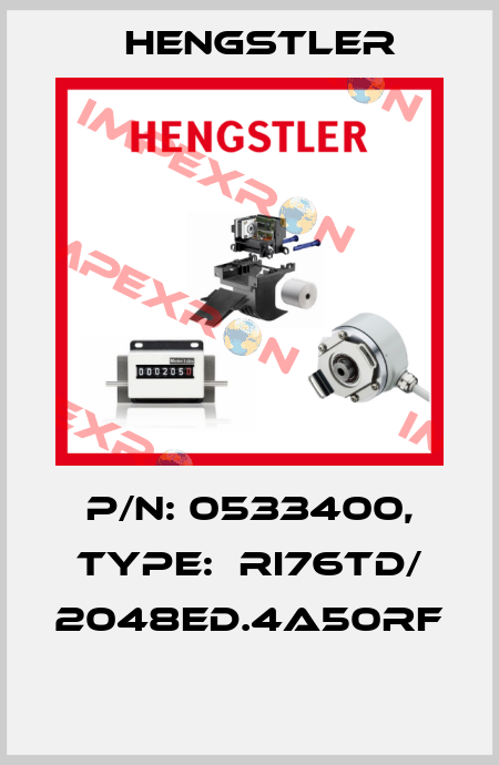 P/N: 0533400, Type:  RI76TD/ 2048ED.4A50RF  Hengstler