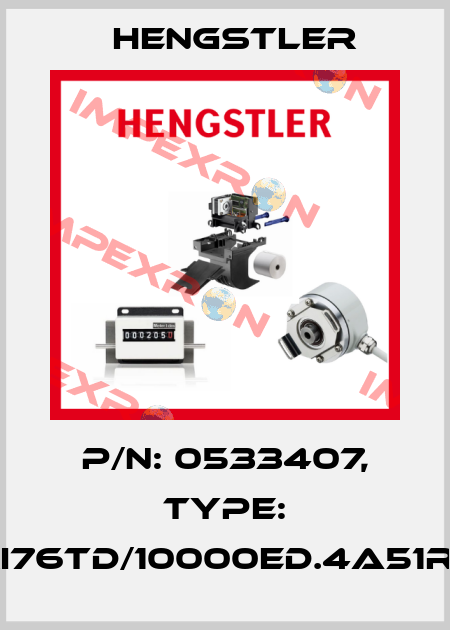 p/n: 0533407, Type: RI76TD/10000ED.4A51RF Hengstler