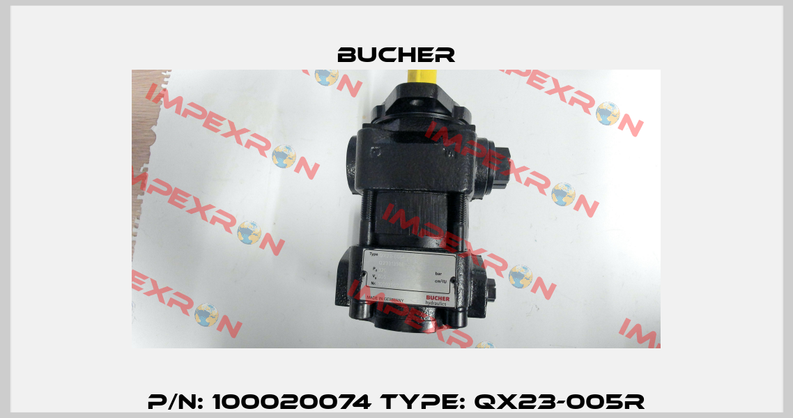 P/N: 100020074 Type: QX23-005R Bucher