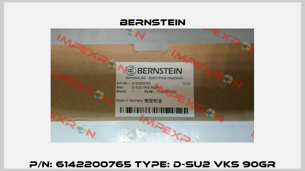 P/N: 6142200765 Type: D-SU2 VKS 90GR Bernstein