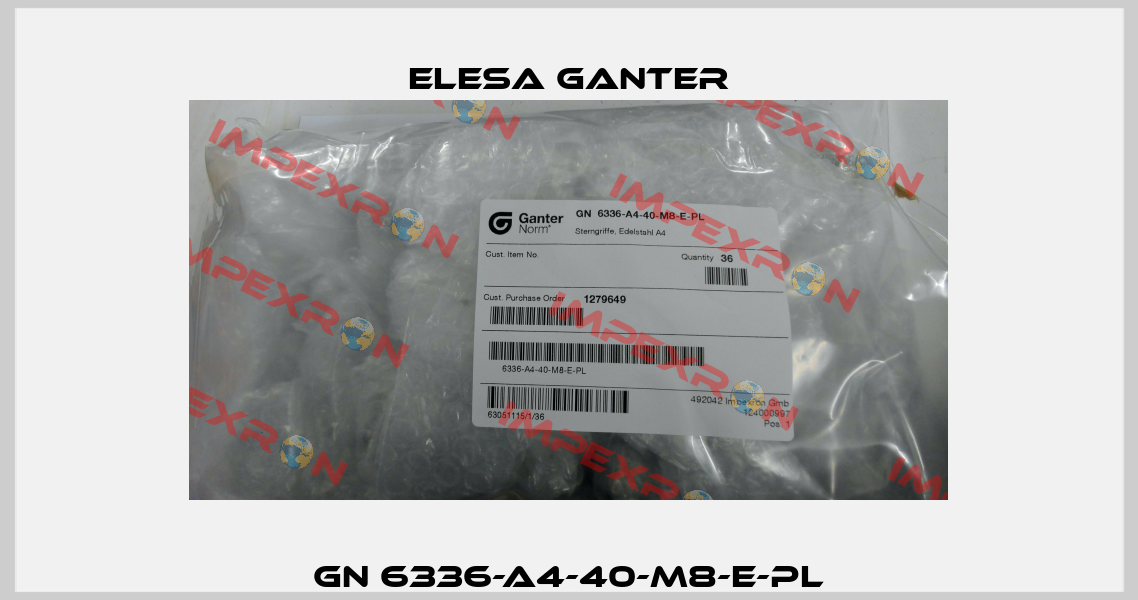 GN 6336-A4-40-M8-E-PL Elesa Ganter