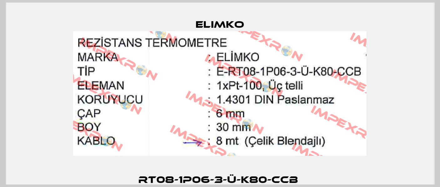 RT08-1P06-3-Ü-K80-CCB  Elimko