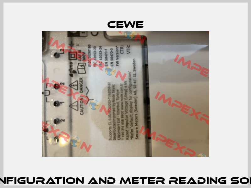 M-Cubed 100 configuration and meter reading software license Cewe