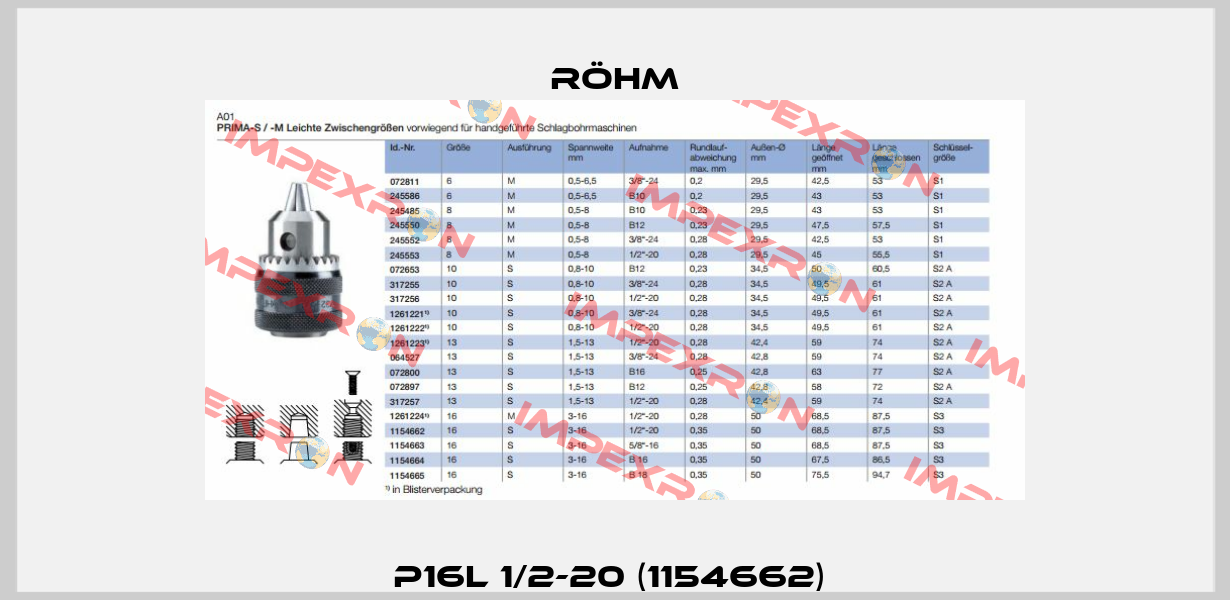 P16L 1/2-20 (1154662)  Röhm