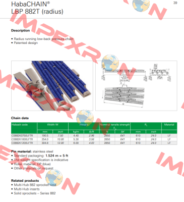C0882K1200LFTR-N4 Habasit