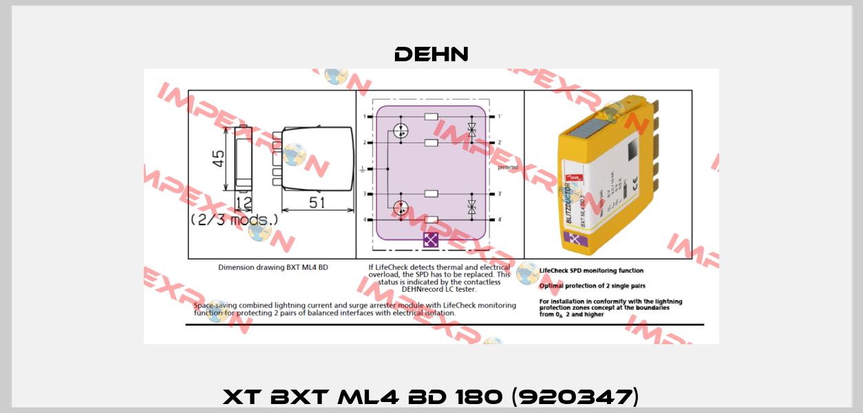 XT BXT ML4 BD 180 (920347) Dehn