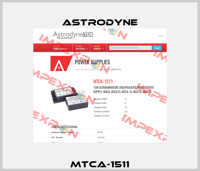 MTCA-1511 Astrodyne