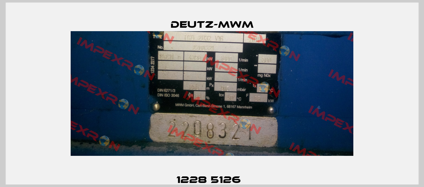 1228 5126   Deutz-mwm
