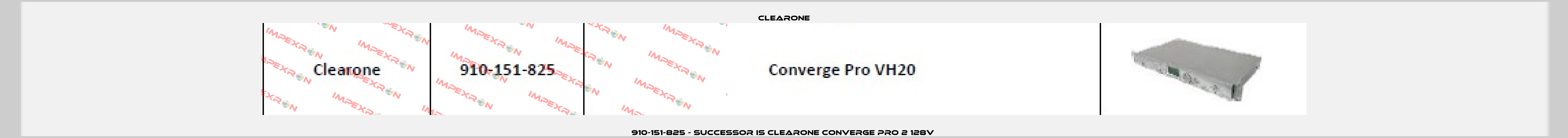 910-151-825 - successor is Clearone Converge Pro 2 128V  Clearone