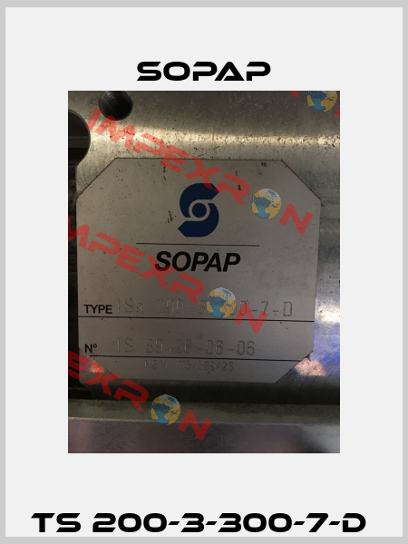 TS 200-3-300-7-D  Sopap