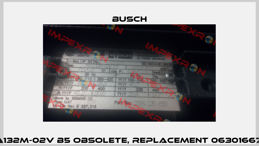 7AA132M-02V B5 obsolete, replacement 0630166796  Busch