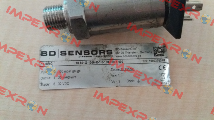 18.601G-1000-R-1-8-100-300-1-000 // OEM 18.601G Bd Sensors