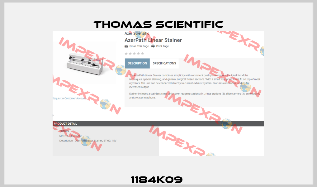 1184K09  Thomas Scientific