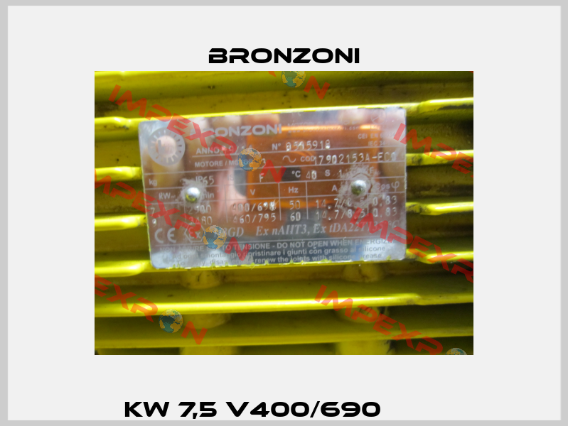 kw 7,5 V400/690         Bronzoni