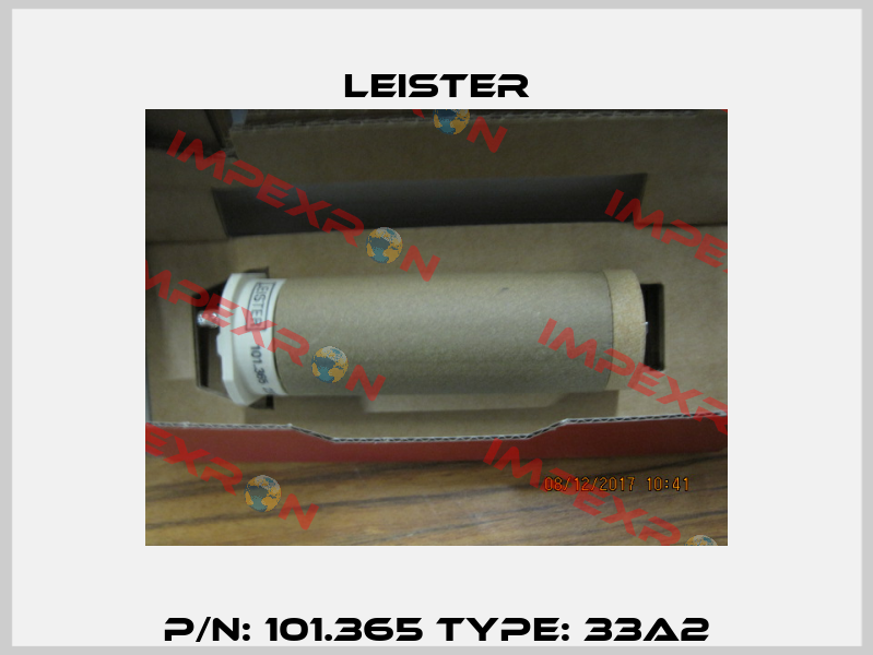 P/N: 101.365 Type: 33A2 Leister