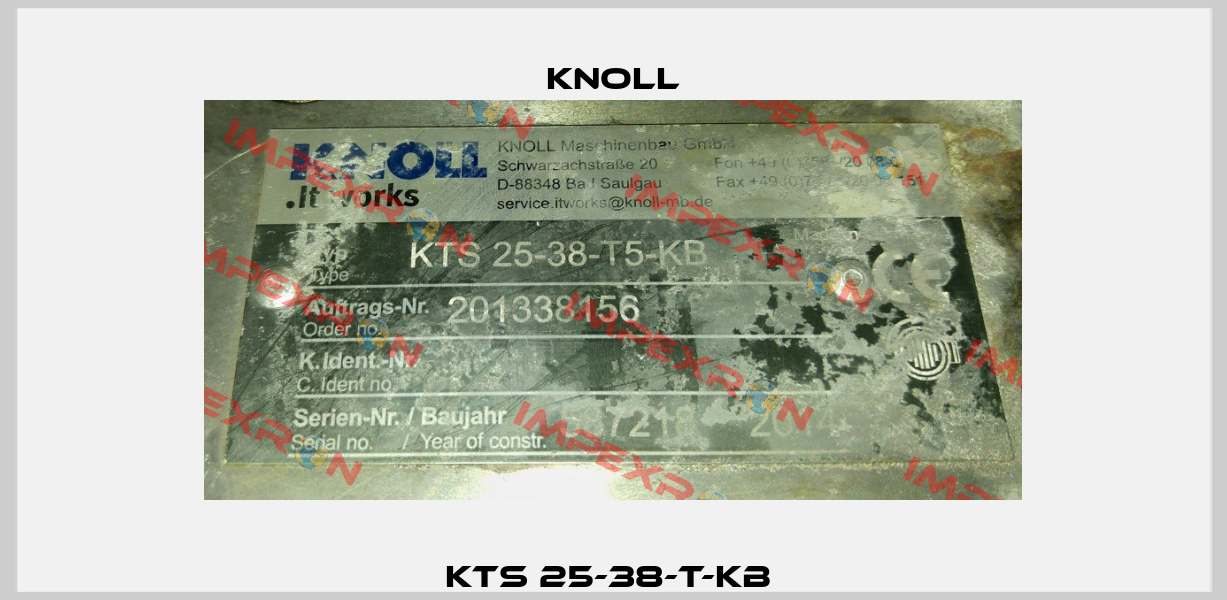 KTS 25-38-T-KB  KNOLL
