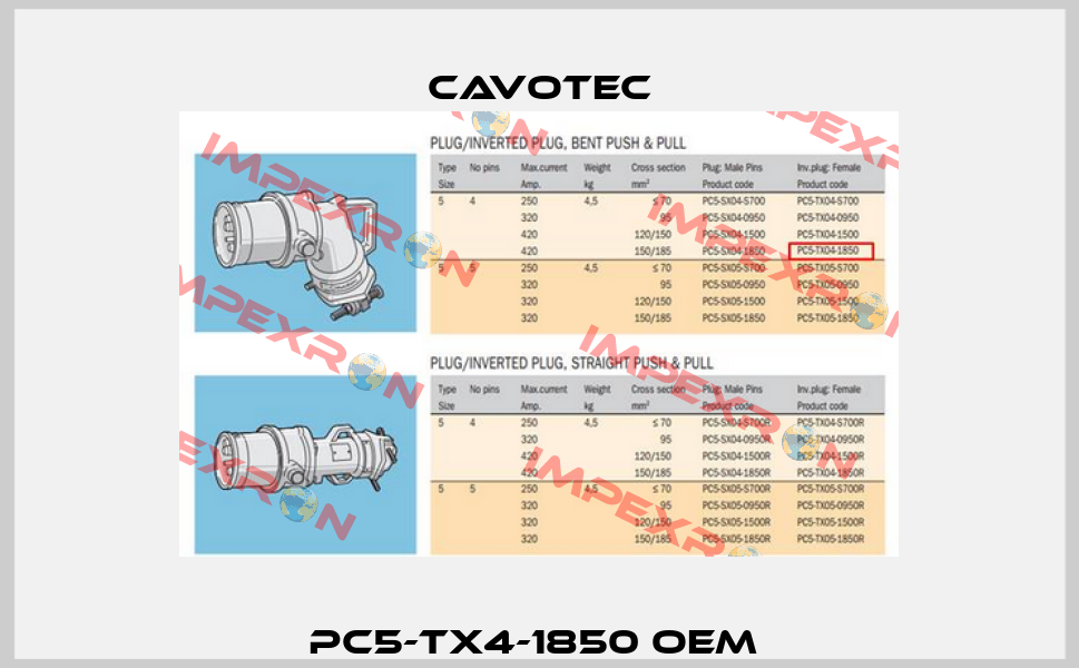 PC5-TX4-1850 OEM  Cavotec