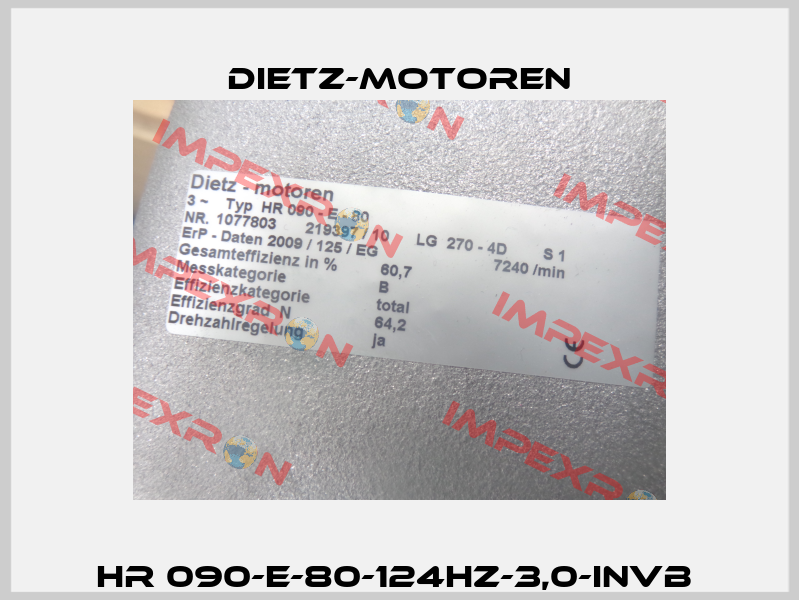 HR 090-E-80-124HZ-3,0-INVB  Dietz-Motoren