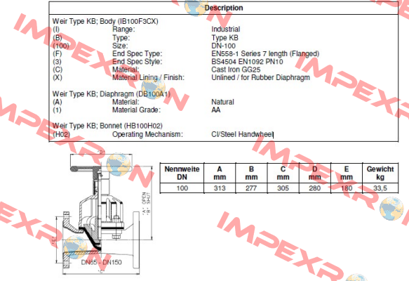 IB100F3CXA1H02  Saunders