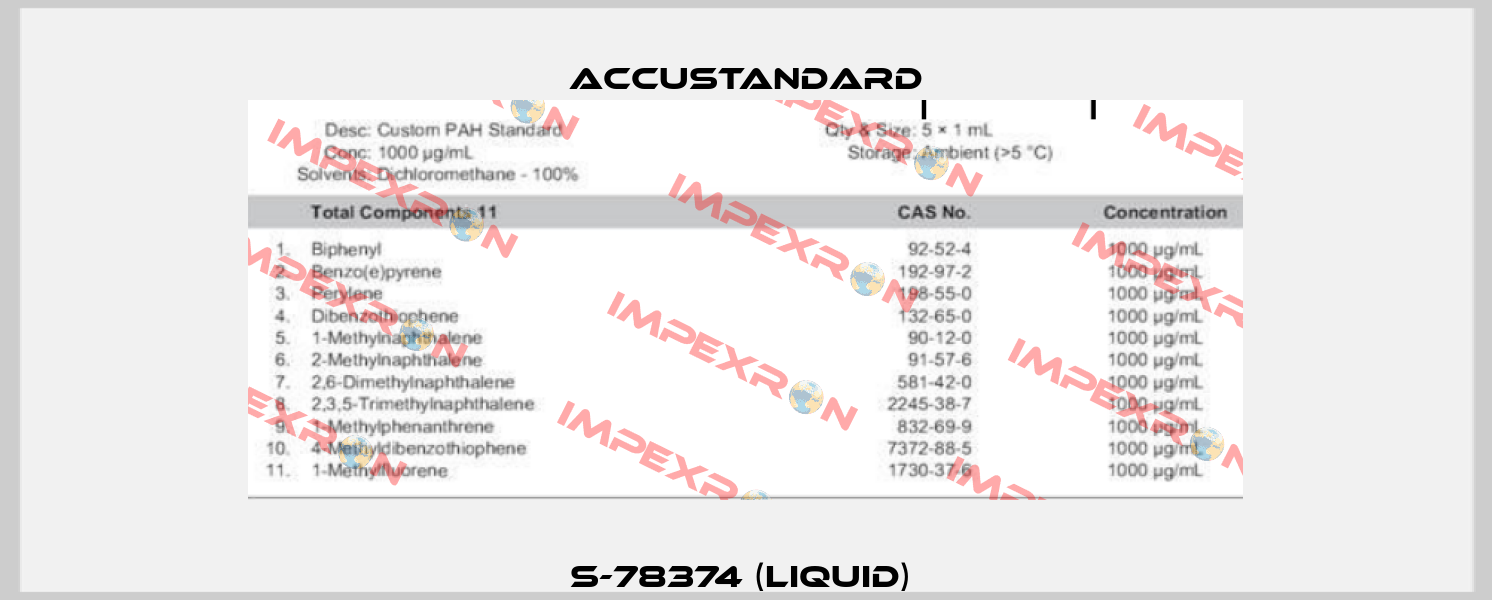 S-78374 (liquid)  AccuStandard