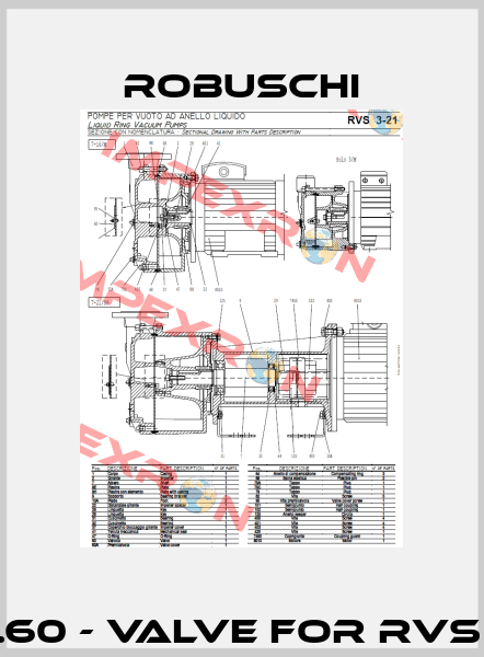 Pos.60 - Valve for RVS 7/M  Robuschi