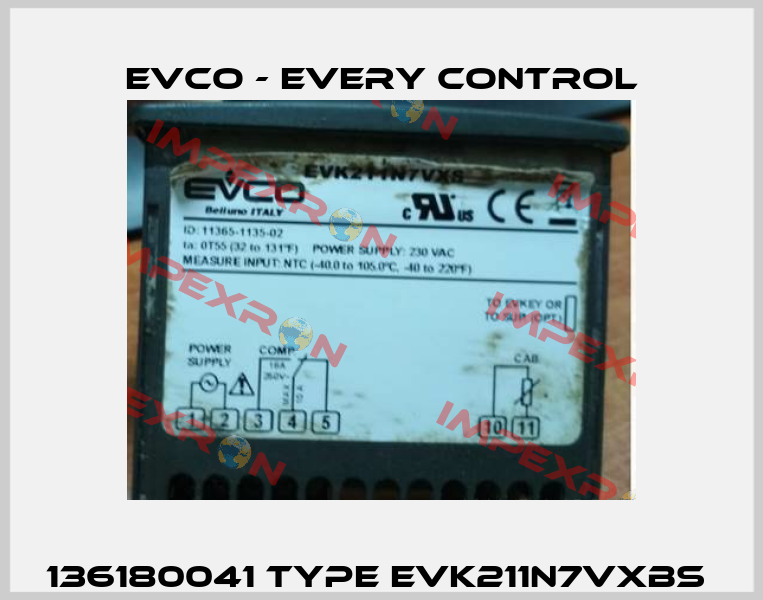 136180041 Type EVK211N7VXBS  EVCO - Every Control