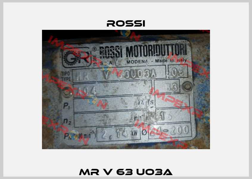 MR V 63 UO3A Rossi