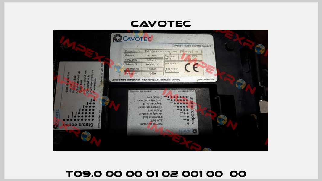 T09.0 00 00 01 02 001 00  00	  Cavotec