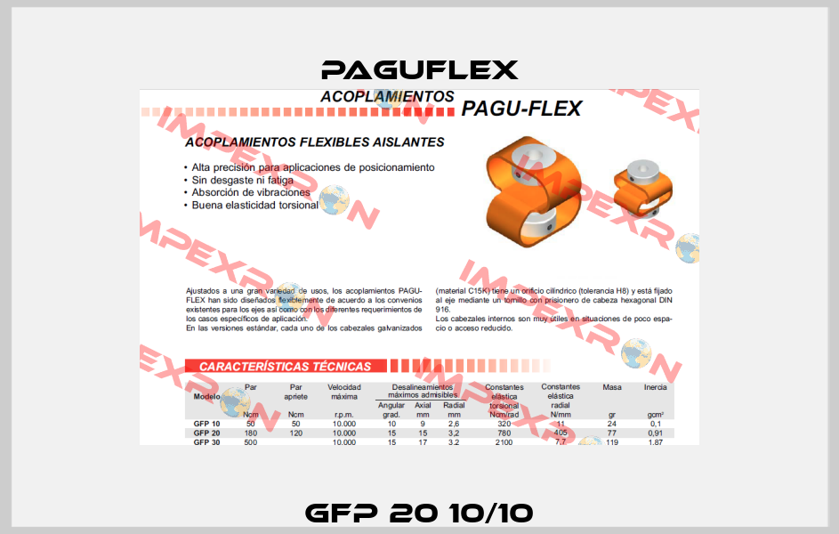 GFP 20 10/10 Paguflex