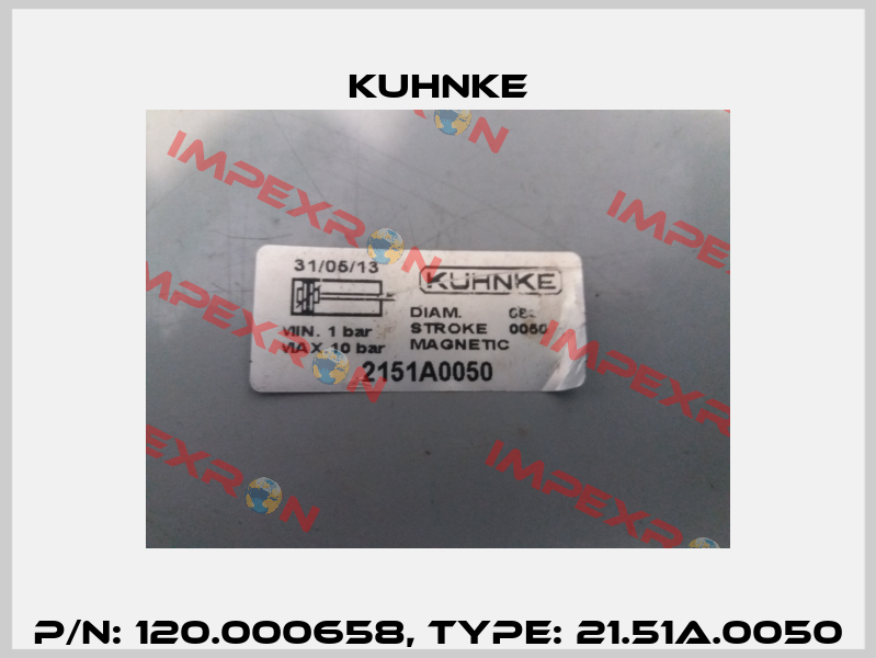 P/N: 120.000658, Type: 21.51A.0050 Kuhnke