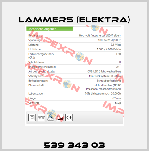 539 343 03 Lammers (Elektra)