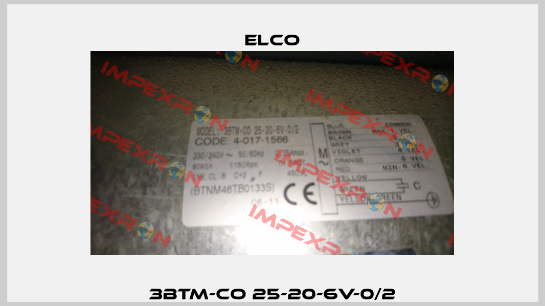 3btm-co 25-20-6v-0/2 Elco