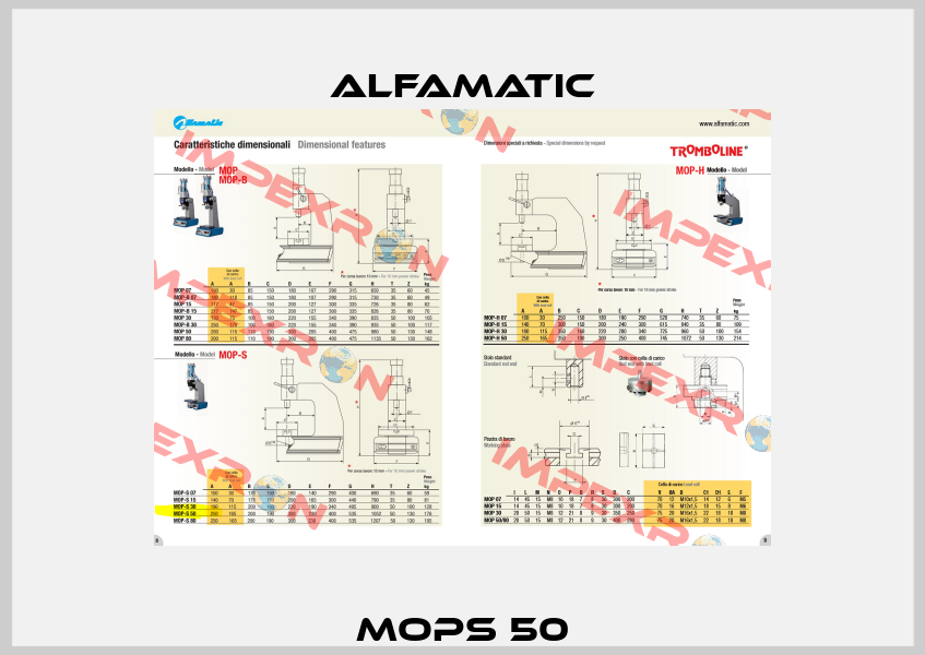 MOPS 50 Alfamatic