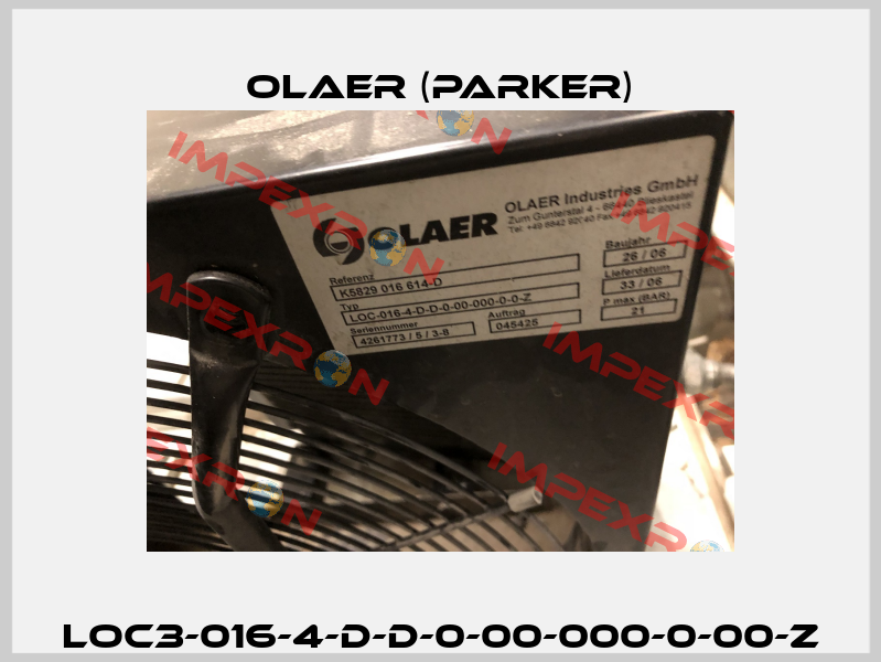 LOC3-016-4-D-D-0-00-000-0-00-Z Olaer (Parker)