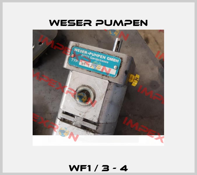 WF1 / 3 - 4 Weser Pumpen