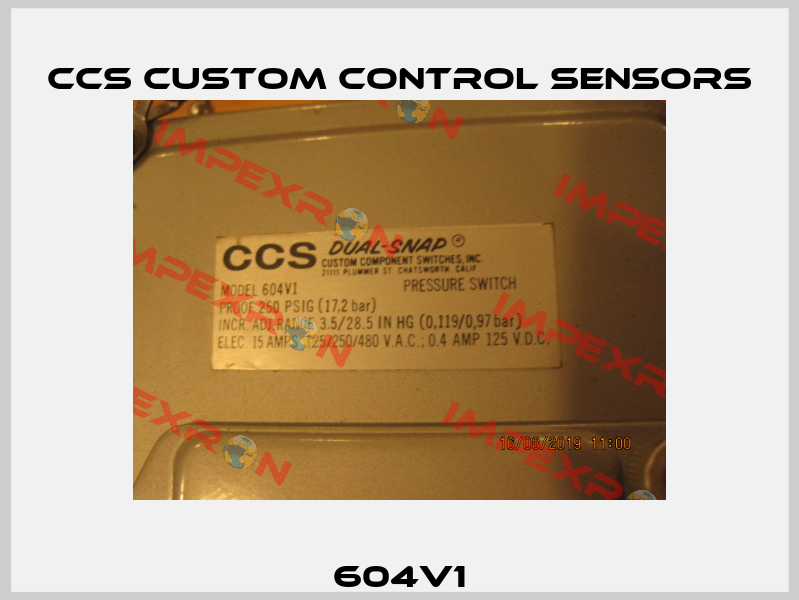 604V1 CCS Custom Control Sensors